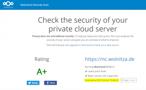 Security Check unserer Cloud